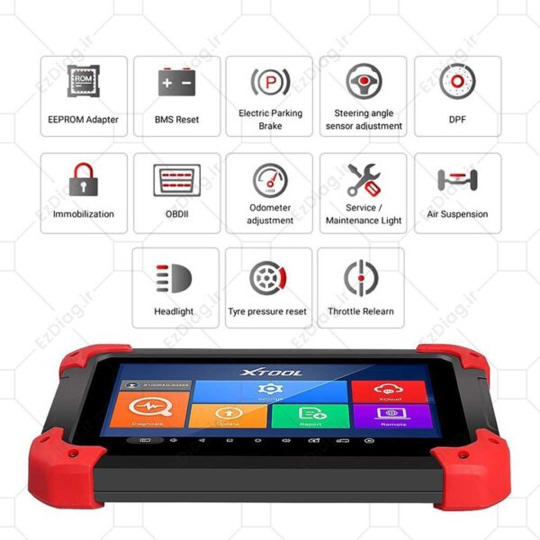 XTOOL X100 PAD اصلاح کیلومتر و تعریف سوییچ